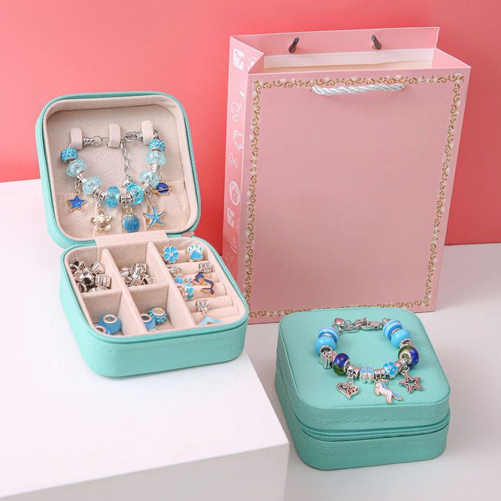 Children's bead & charm bracelet craft kit for an engaging and creative DIY activity.