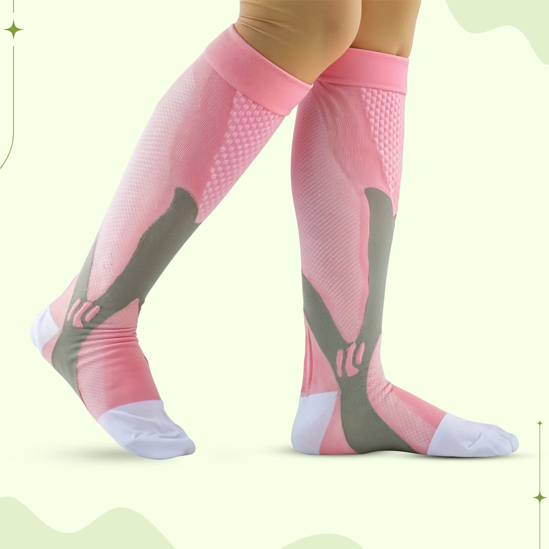 Leg support compression socks, unisex, engineered for all-day comfort & pain relief.