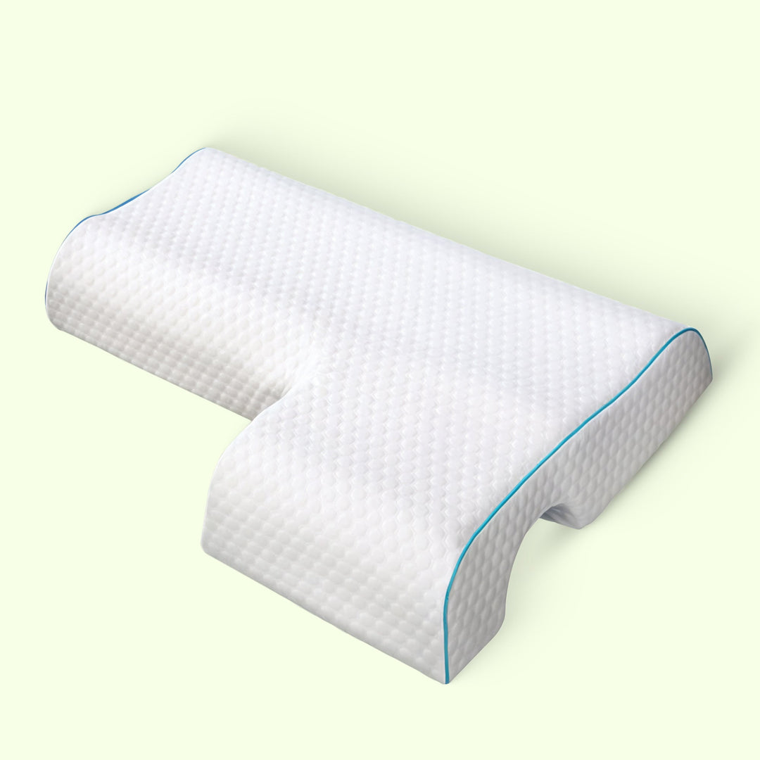 Premium memory foam side sleeper pillow, a unisex cuddle pillow providing soft, supportive comfort.