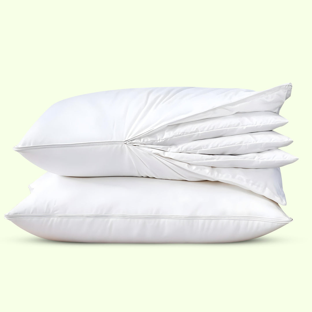 Adjustable layer pillow for personalized sleep comfort & support. Ideal for all sleepers seeking ergonomic design.