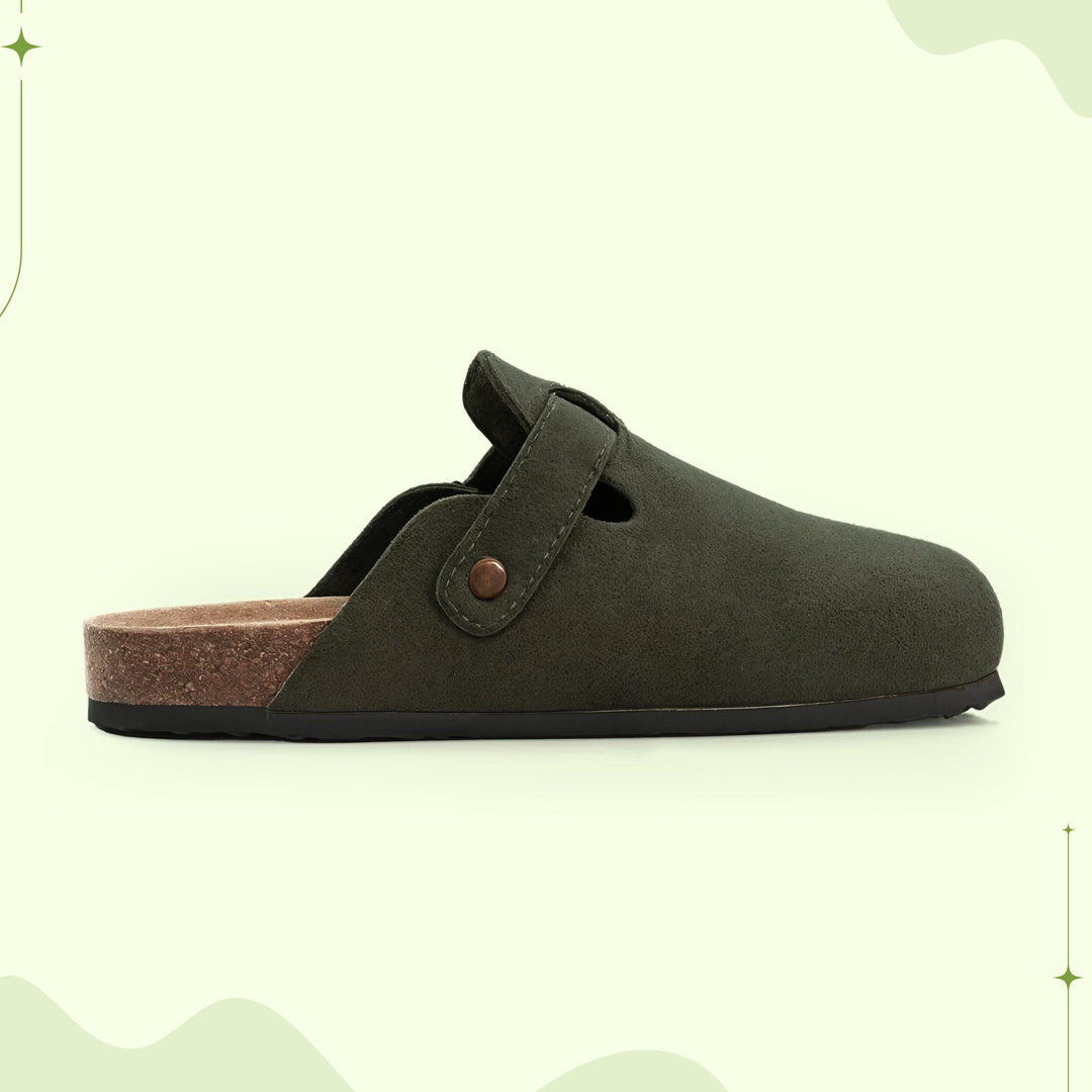 Classic women's cork clogs, simple slip-on design for ultimate everyday comfort.