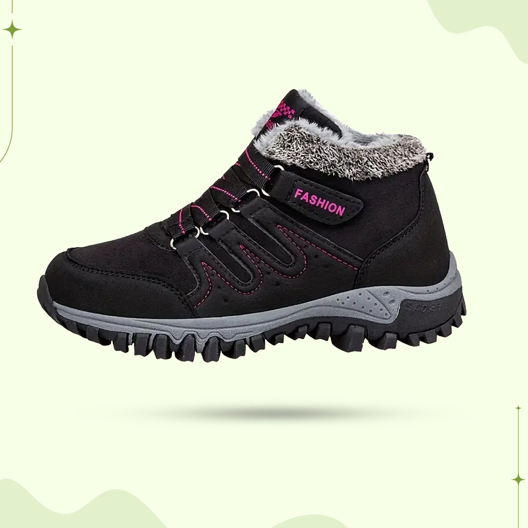 Durable women's winter comfort shoes, warm and supportive for outdoor adventures.