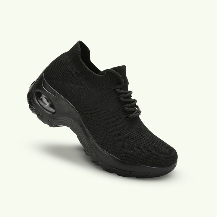 Women's comfort shoes for ultimate foot relief, featuring stretch upper & cushioned support for walking.