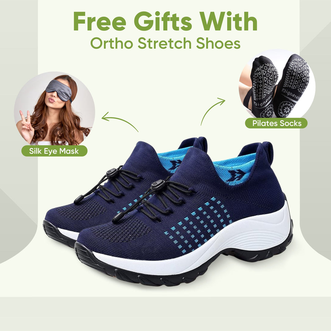 Flexible stretch fabric women's comfort shoes, ideal for active everyday wear & walking.