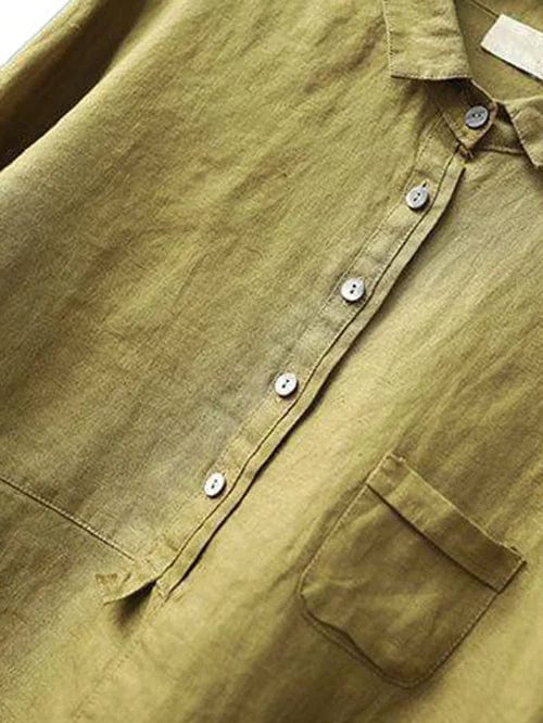 Flattering fit women's timeless blouse, elegant & comfortable, a versatile top for casual or workwear.