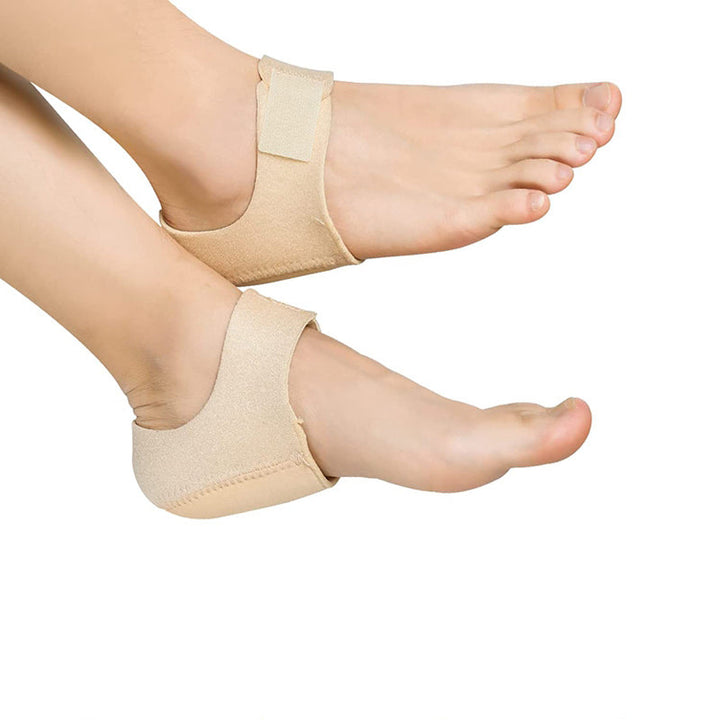 Adjustable heel support wraps for men & women, providing foot care & arch support.