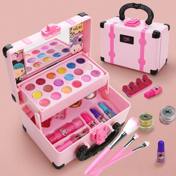 Vibrant children's face paint kit for creative makeup art. Washable & nontoxic kids party favor.