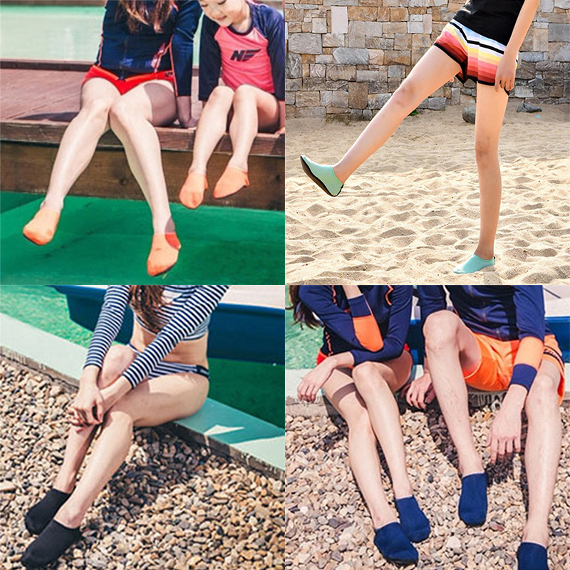 Protective slip-on aqua shoes for men & women, perfect for beach, pool & summer outdoor wear.