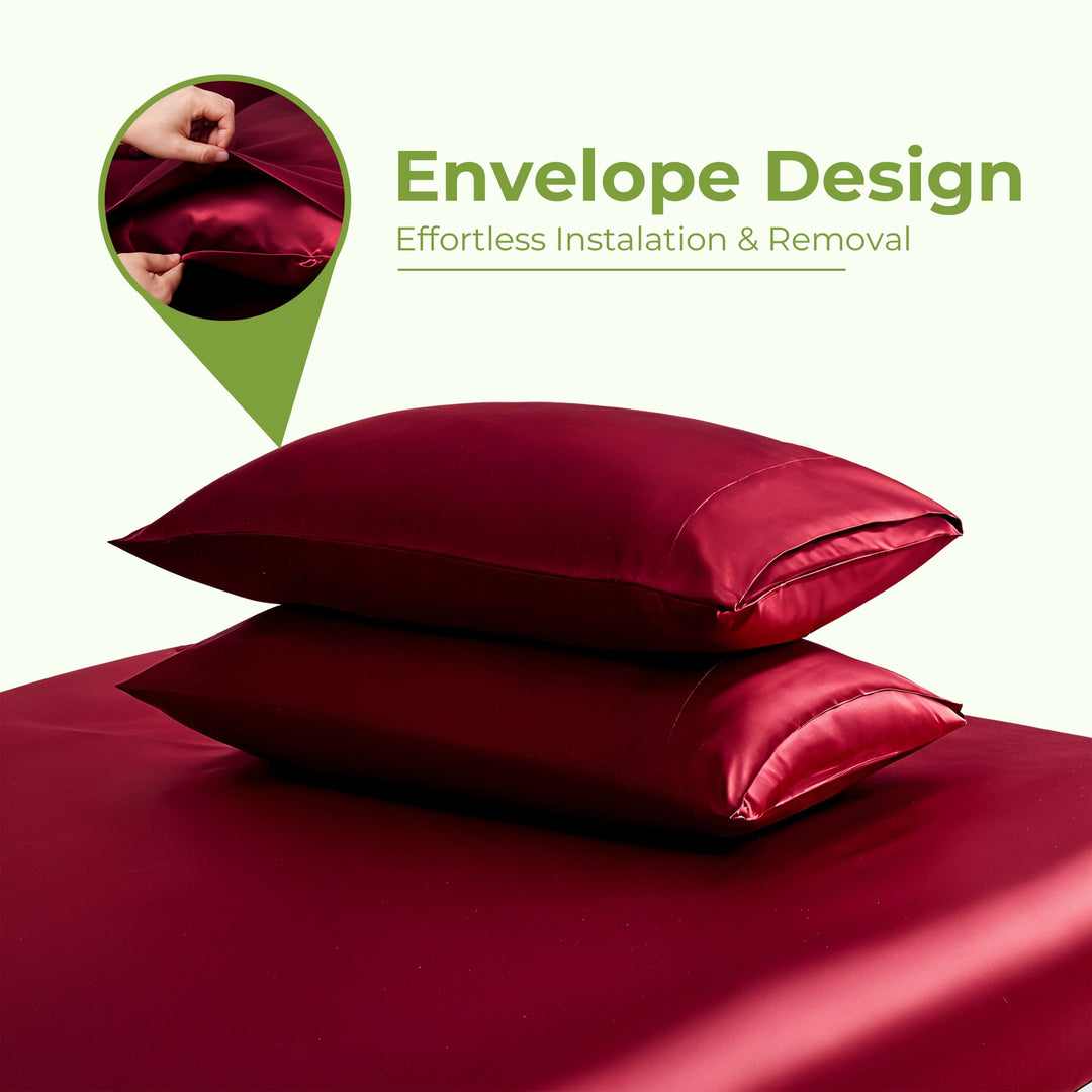 Smooth, luxurious satin sheets with deep pockets. Enjoy comfortable, silky soft luxury bedding.