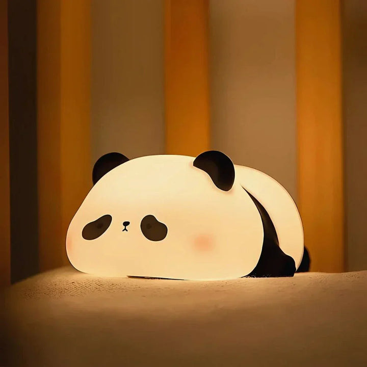 Cute animal night light, an ideal gift for children's bedrooms. Soft silicone, tap control.