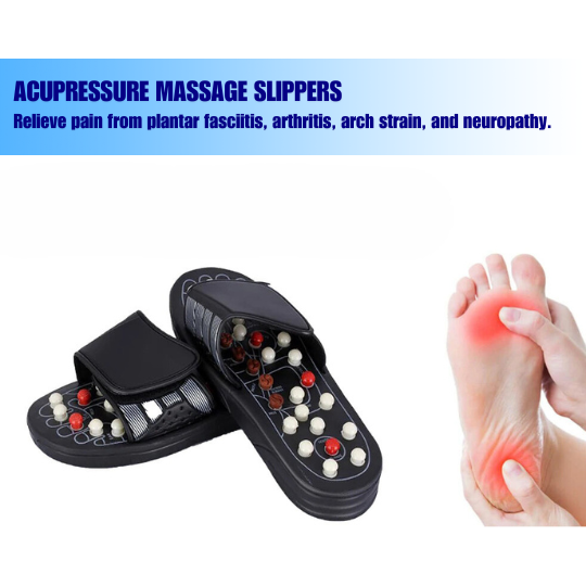 Ergonomic unisex acupressure sandals for daily foot pain relief, stress reduction & wellness.