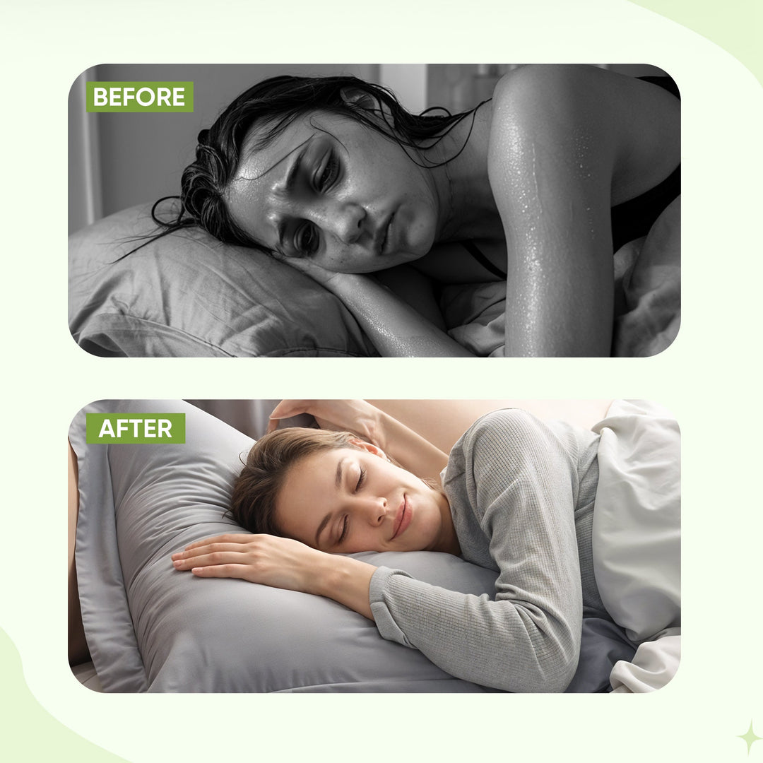 Comfortable cooling pillowcase, ideal for a restful sleep. Soft, skin-friendly & easily washable bedding.