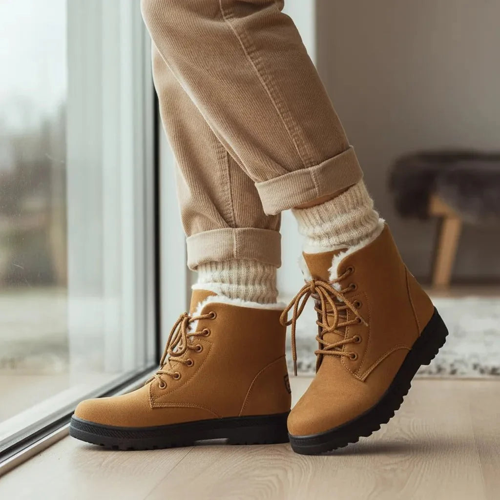 Women's fashionable snow boots, offering the perfect blend of style and warmth.