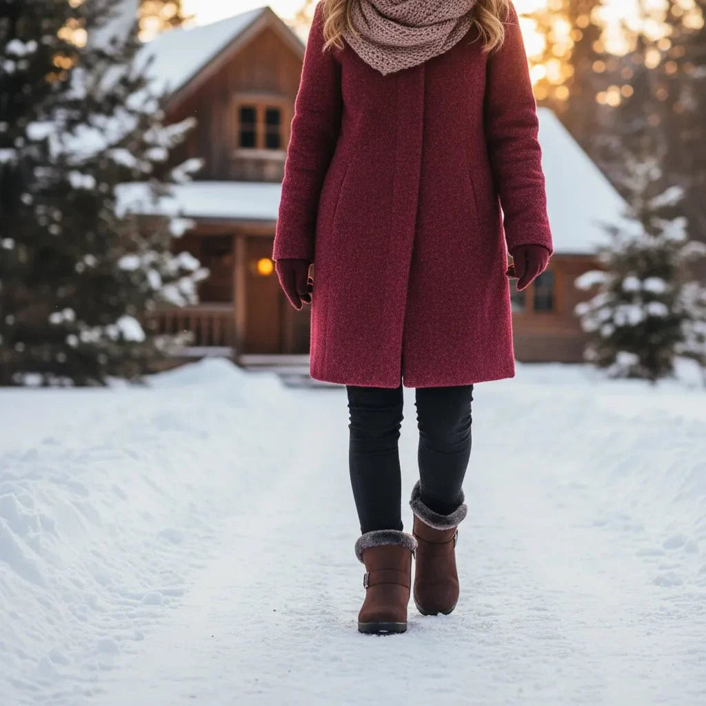 Outdoor-ready women's snow boots, waterproof and warm, offering ultimate grip.