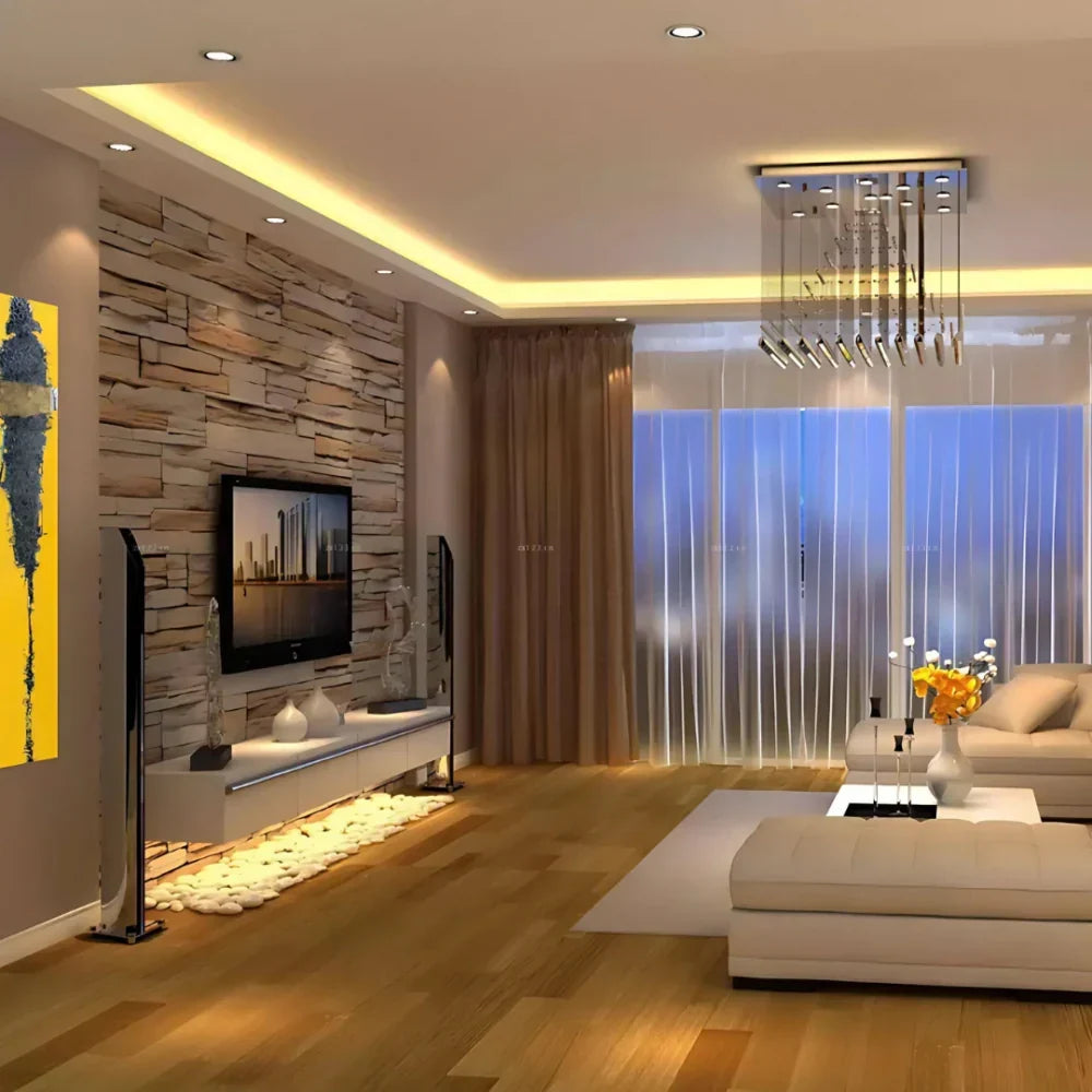 Decorate with a flexible warm white motion sensor LED strip for home accent.