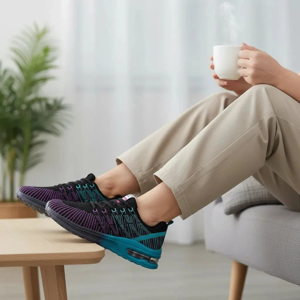 Casual women's sneakers with ultimate comfort and air cushion.