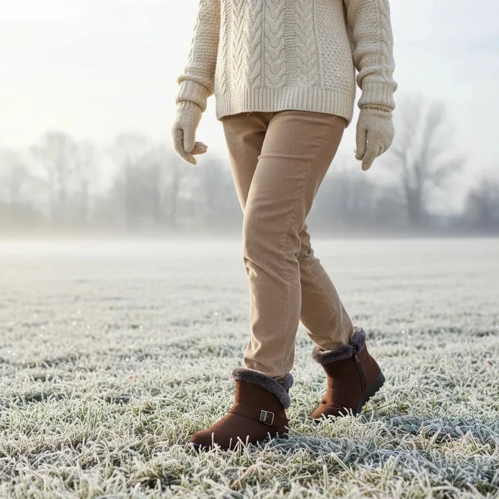 Stylish women's cold weather boots, cozy and comfortable, perfect for winter adventures.