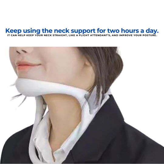 Lightweight neck & spine corrector, offering ergonomic support for posture improvement & lasting pain relief.