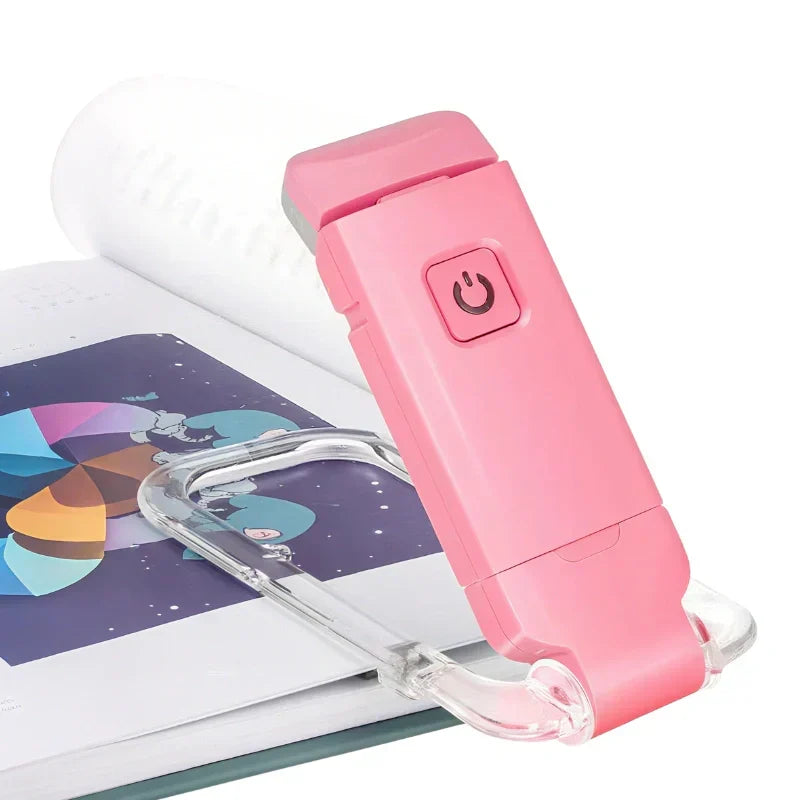Compact Nvroome clip-on book light with flexible neck, dimmable LED eye care for comfortable reading anywhere.
