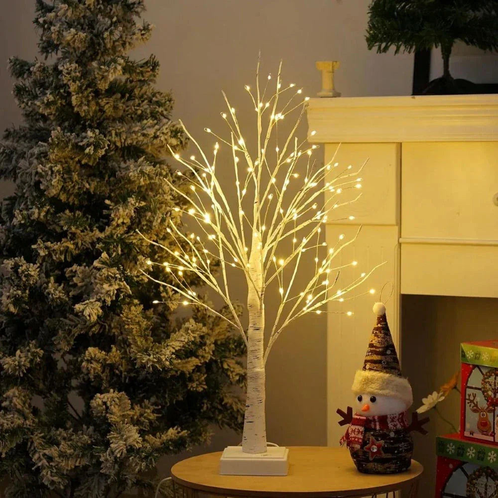 Home decor LED bonsai lamp, elegant warm white tree lights for a cozy atmosphere.
