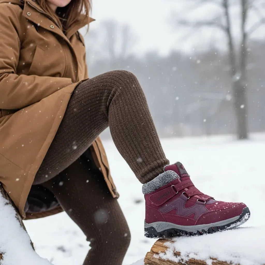 Alaskan Unisex Waterproof Snow Boots with non-slip sole for ultimate winter comfort & safety.