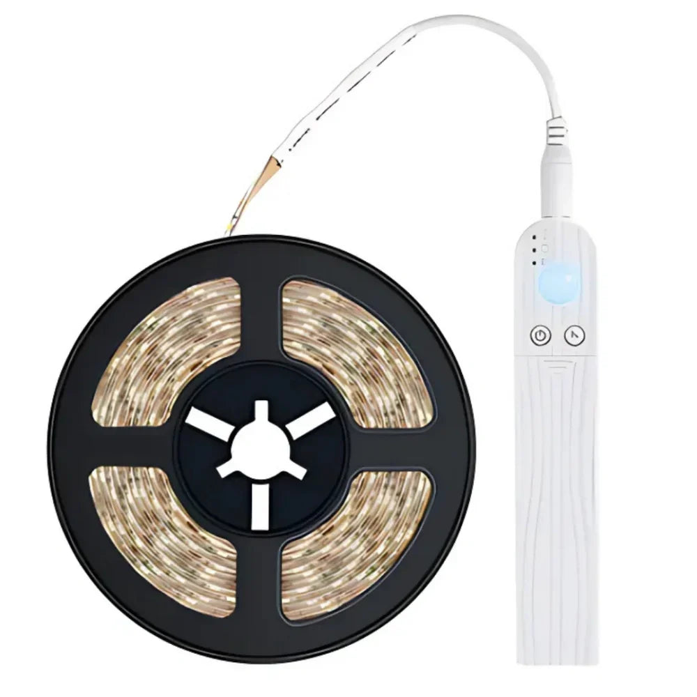 Versatile motion sensor LED strip, perfect for home decor, safety & convenience.