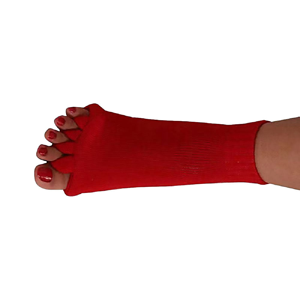 Recovery toe separator socks for active foot health & discomfort relief.