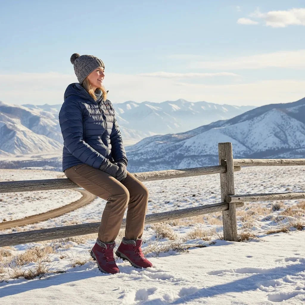 Warm Alaskan Winter Boots, waterproof & weatherproof for extreme cold, comfortable unisex footwear.