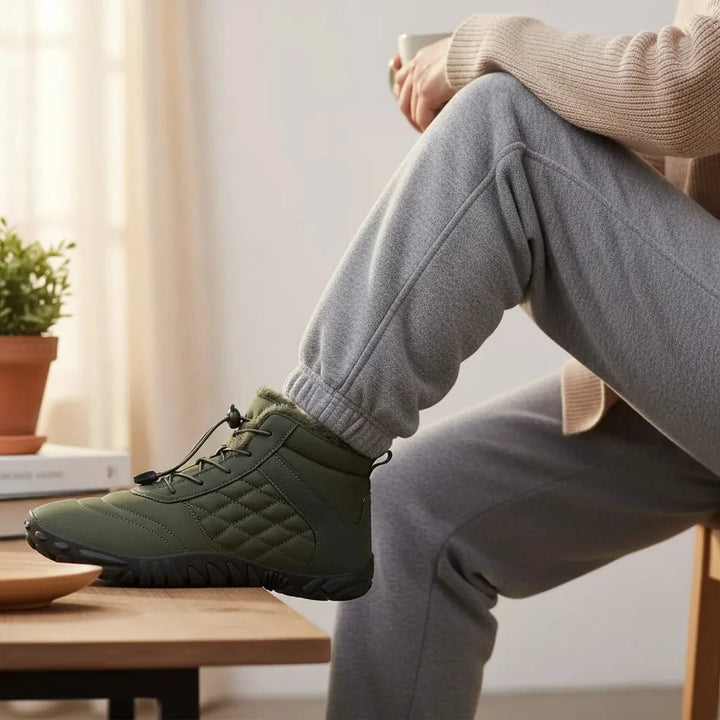 Durable unisex winter snow boots with traction grip for cold weather & seasonal wear.