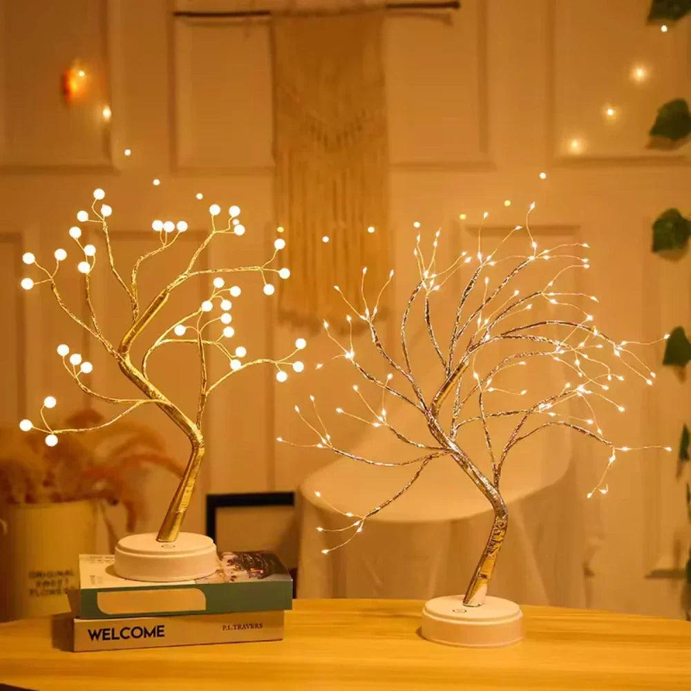 Simple yet enchanting LED Bonsai Fairy Light Tree Lamp, ideal for ambient home decor and mood lighting.