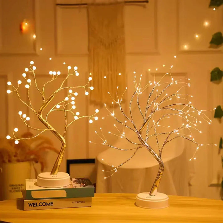 Simple yet enchanting LED Bonsai Fairy Light Tree Lamp, ideal for ambient home decor and mood lighting.