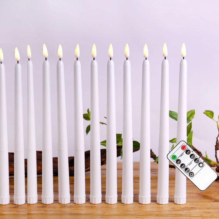 Versatile flameless LED taper candles by Nvroome, perfect for any indoor setting with remote & timer.