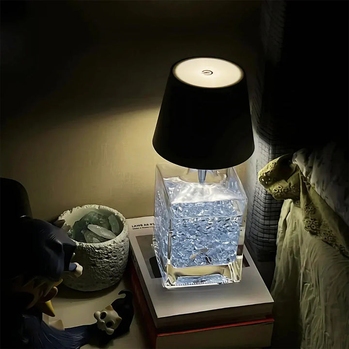 Nvroome Lights bottle cap lamp, a rechargeable LED solution for creative upcycled lighting.