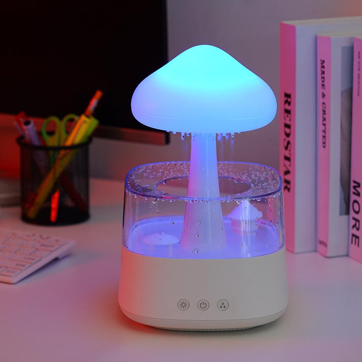 Cloud Rain Humidifier: experience soothing rain sounds & aromatherapy for ultimate relaxation.