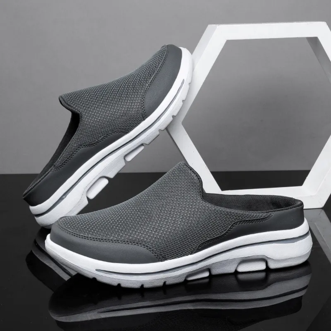 Unisex slip-on walking shoes with a flexible, comfortable design. Ideal for daily casual wear.