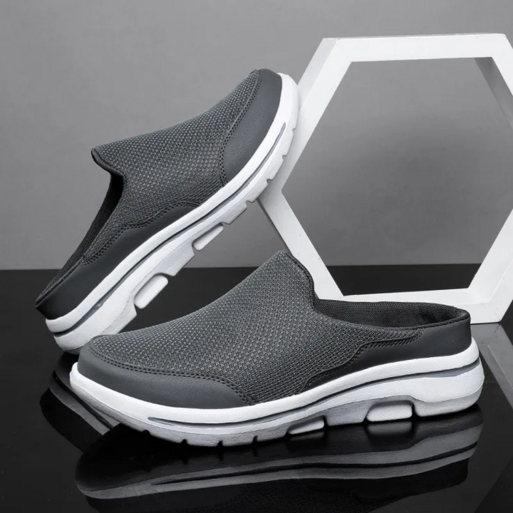 Unisex slip-on walking shoes with a flexible, comfortable design. Ideal for daily casual wear.
