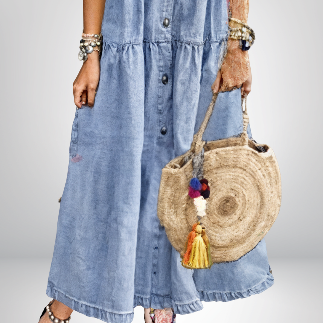 Soft, relaxed fit women's dress, a comfortable and stylish option for casual summer days.