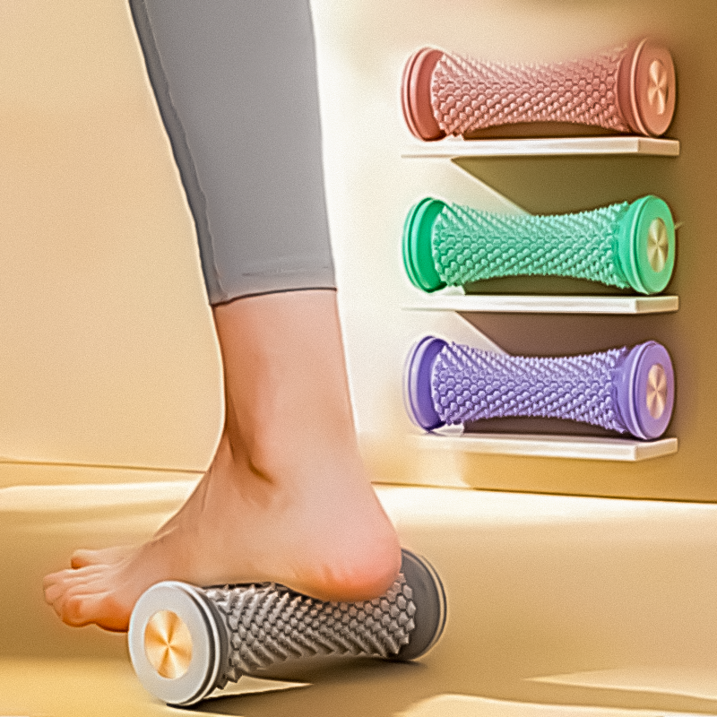 Unisex foot massage roller for muscle relaxation & relief from foot pain and plantar fasciitis.
