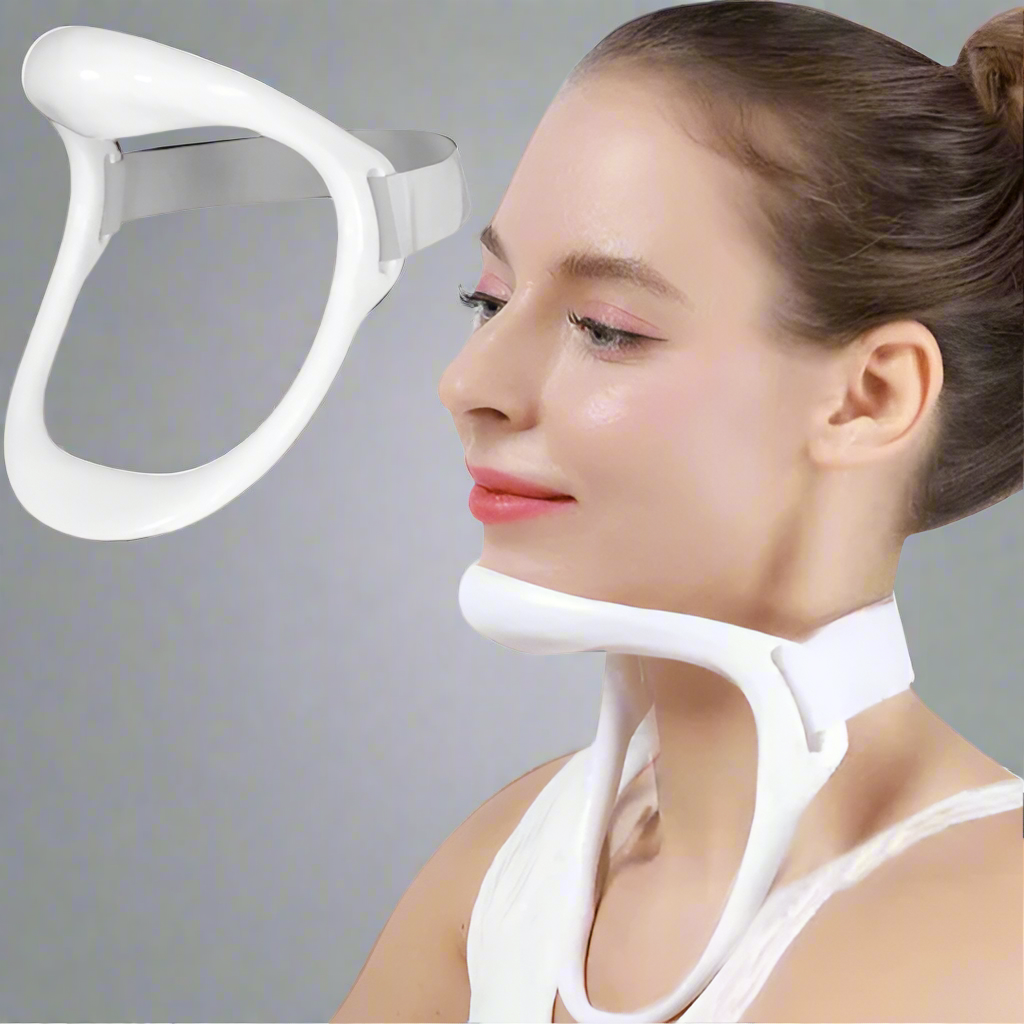 Unisex neck posture corrector for spine alignment & chronic pain relief. Ergonomic support.