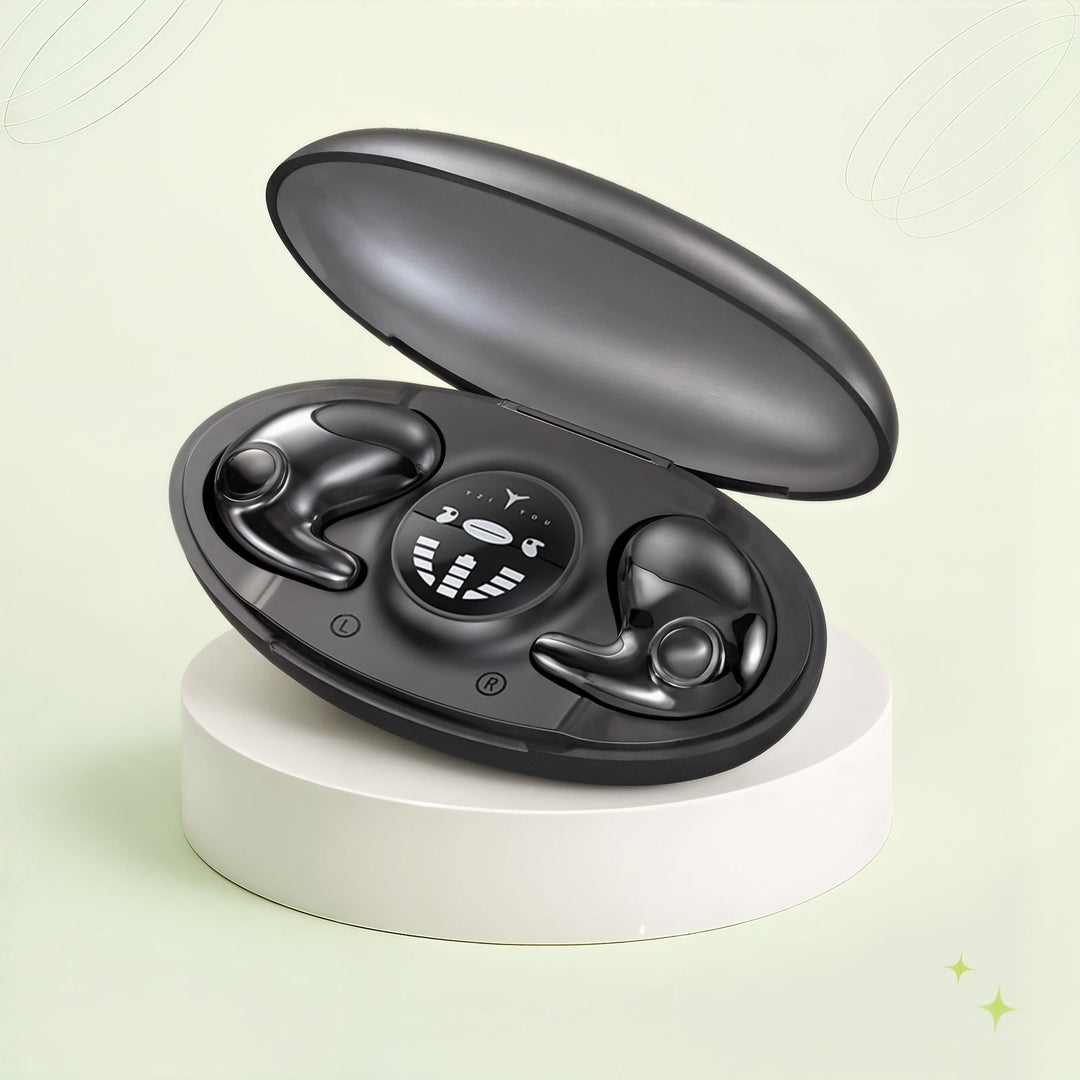 Invisible sleep earbuds for side sleepers, ensuring silent, comfortable, noise-blocking rest.