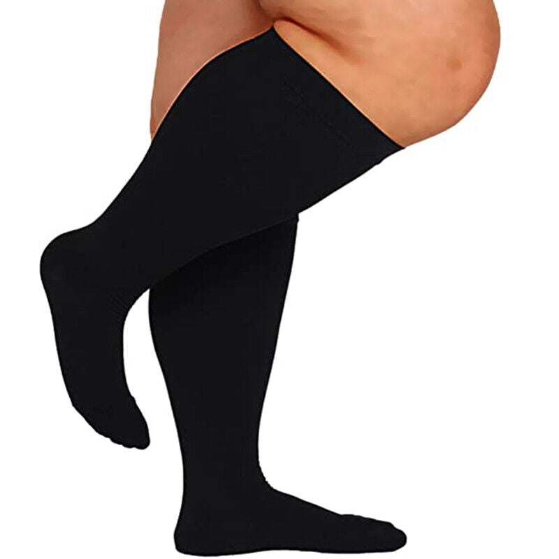 Daily wear plus size compression socks, providing comfortable leg support & better circulation.
