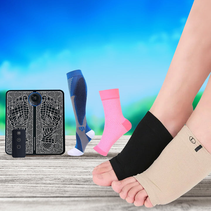 Advanced foot & leg pain relief pack; reduces swelling, supports circulation, targets neuropathy & tired muscles.