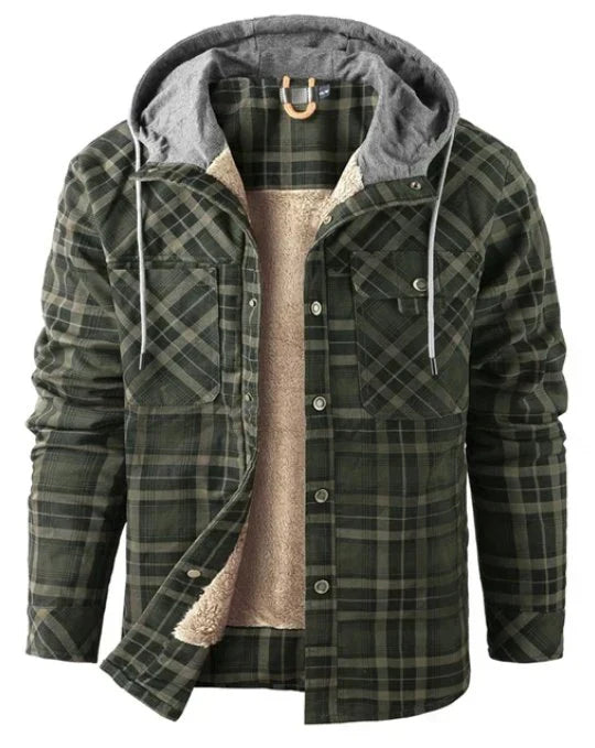 Men's Ragnar plaid outdoor jacket, insulated & water-repellent, perfect for fall & winter.