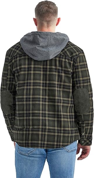 Rugged men's Ragnar plaid winter jacket, insulated & water-repellent, offering superior protection in cold weather.