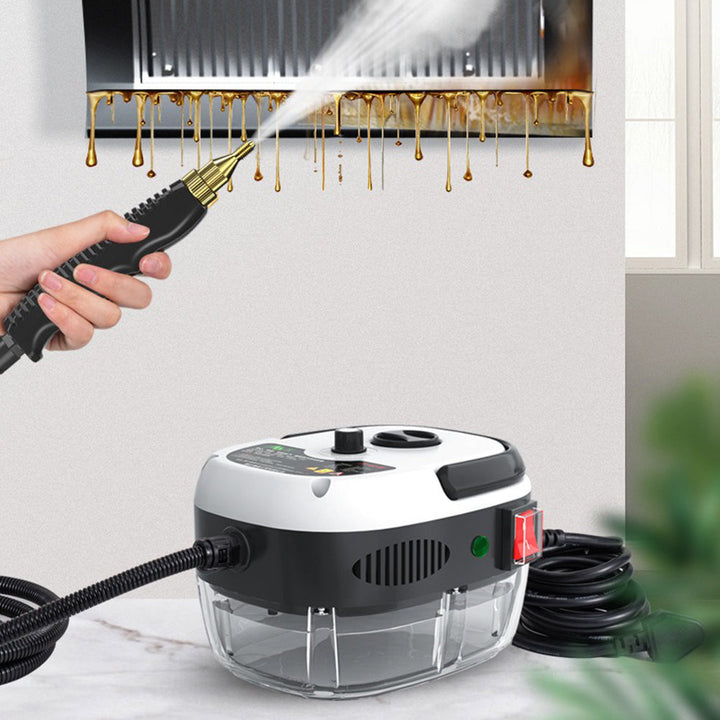 2500W high-pressure steam cleaner for versatile home & kitchen deep cleaning, chemical-free sanitization.