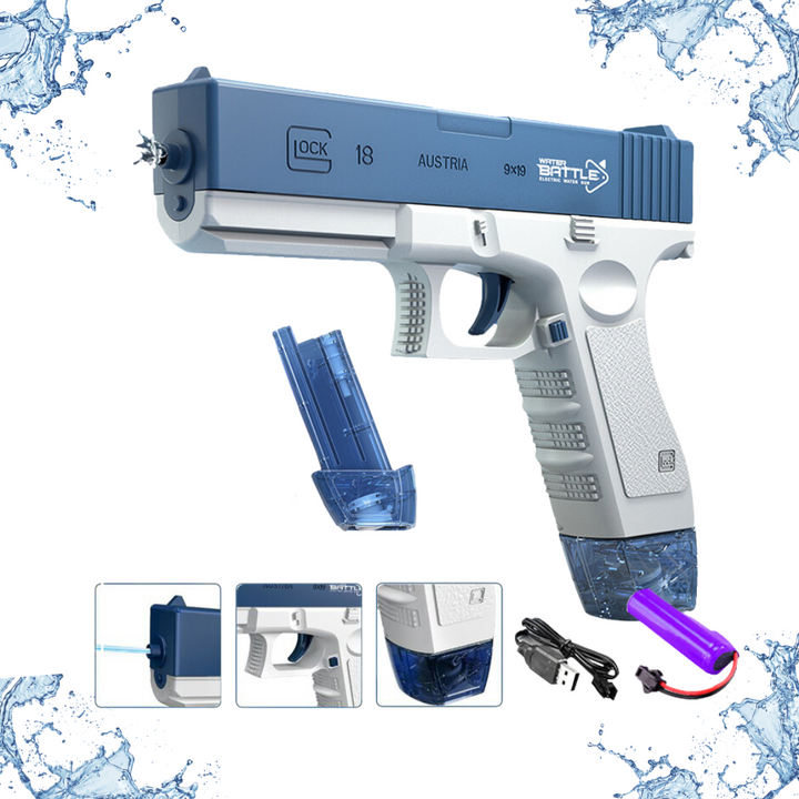 Children's water spray toy for ultimate summer fun. Automatic water blaster for kids' outdoor pool & beach play.