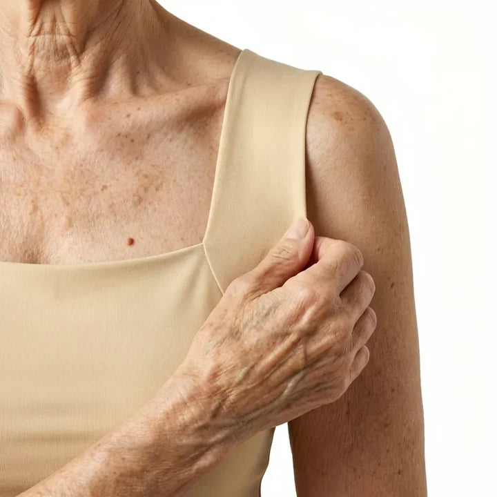 Sleek, seamless women's built-in bra tank top offering a smooth silhouette & comfort fit.