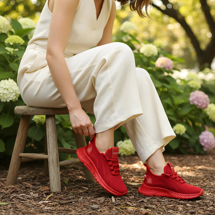 Modern women's daily wear footwear, combining style and comfort for active women.