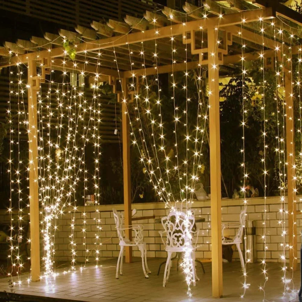 Remote controlled warm white LED fairy string lights, easy to manage for any occasion.