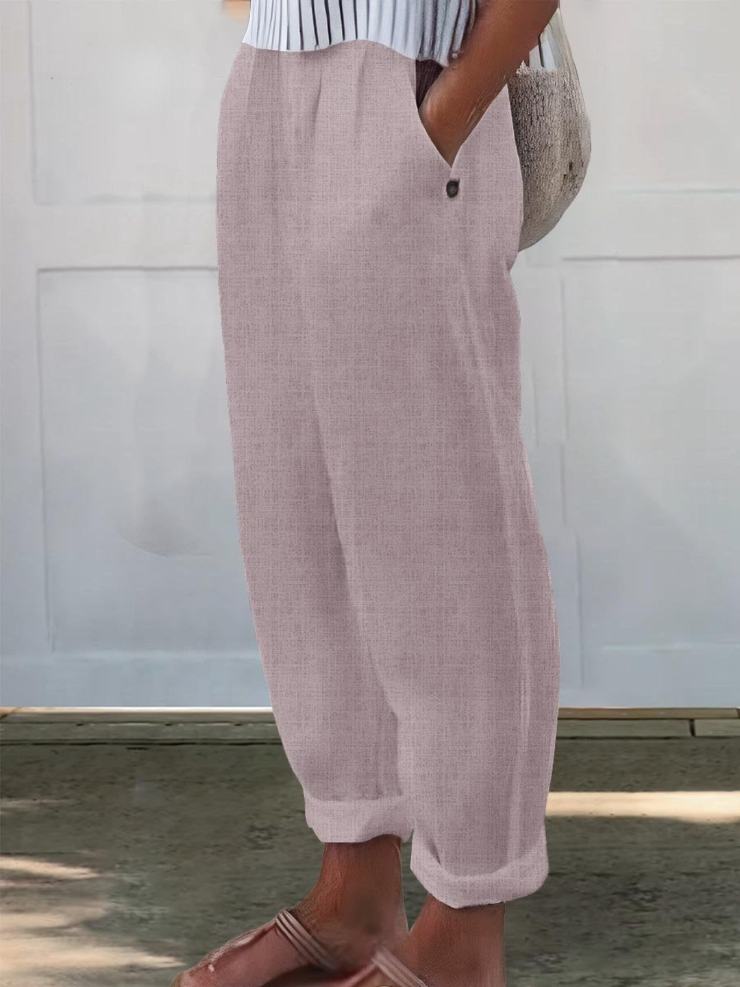 Versatile women's casual wide leg pants, relaxed fit for ultimate comfort.